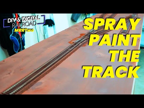 The easy way to paint your model railroad track