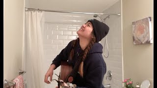 I Don't Want To  - Alessia Cara (Holz cover) | Bathroom Series #2