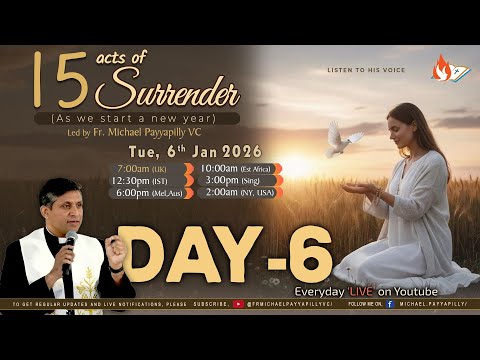 Listen to His Voice - 15 Acts of Surrender for 2026 - Day 6