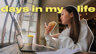 productive days in my life vlog | coffee shop, work, editing, gym