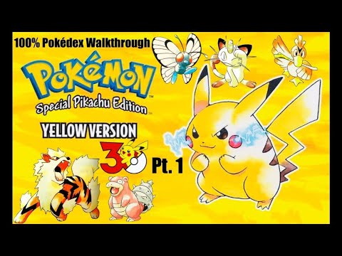 Pokémon Yellow | 100% Pokedex Walkthrough Pt. 1