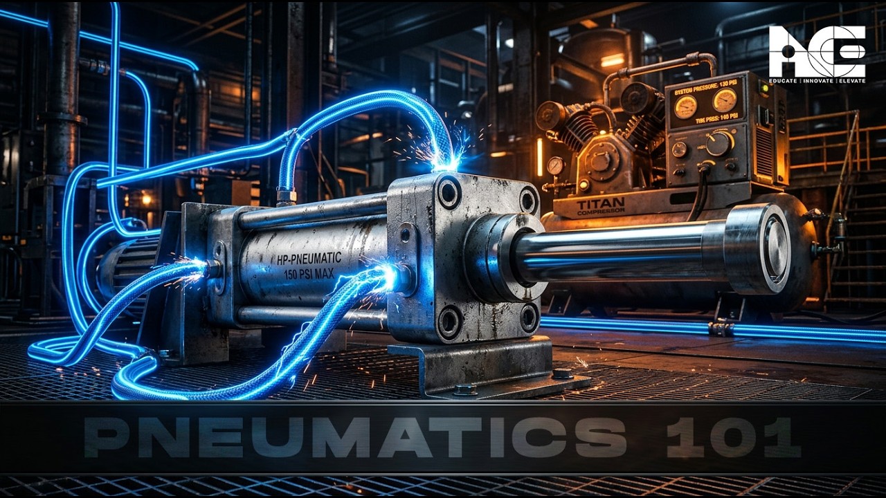 Pneumatics Basics Explained | Compressed Air, Cylinders & Valves | Industrial Automation