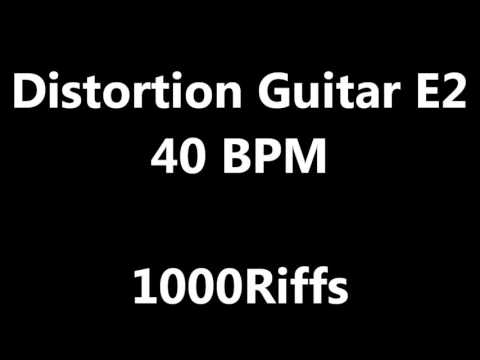 Distortion Guitar E2 Metronome : 40 BPM - Beats Per Minute