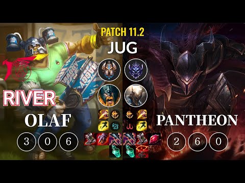 TLN River Olaf vs Pantheon Jungle - KR Patch 11.2