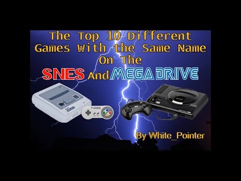 The Top 10 Different Games With The Same Name On The SNES and Mega Drive  | White_Pointer Gaming