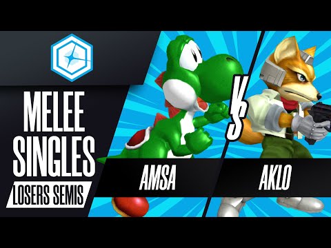 aMSa (Yoshi) vs Aklo (Fox) - Melee Singles Losers Semis - Shine 2023