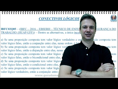 IBFC05NMQ05 - IBFC - 2016 - EBSERH - CONECTIVOS LÓGICOS