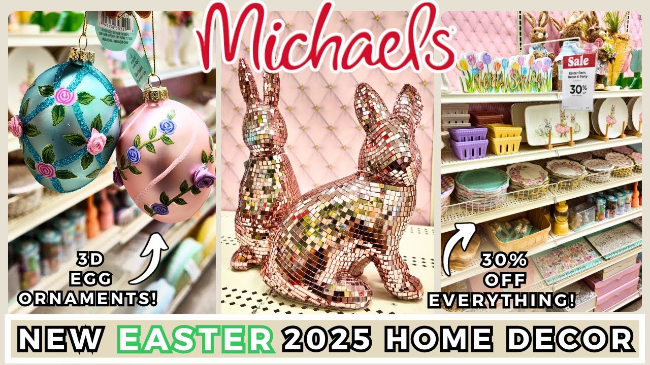 New Michaels Easter 2025 Shop with me | Home Decor Must Haves | WEEKLY Shopping VLOG