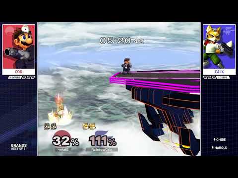Beginner Beatdown 64 Grand Finals - Cod (Dr. Mario, Luigi) Vs. RainbowCalx (Fox) SSBM