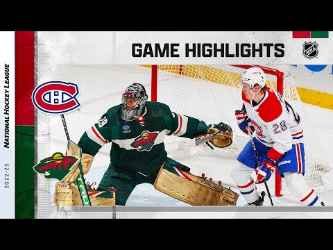 Canadiens @ Wild 11/1 | NHL Highlights 2022