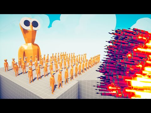 100x ARMY OF GOLDEN WOBBLER vs EVERY GOD - Totally Accurate Battle Simulator | TABS
