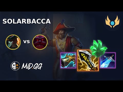 MID.GG: [ solarbacca ] Gangplank TOP vs Ornn | EUW CHALLENGER | LOL Season 2024