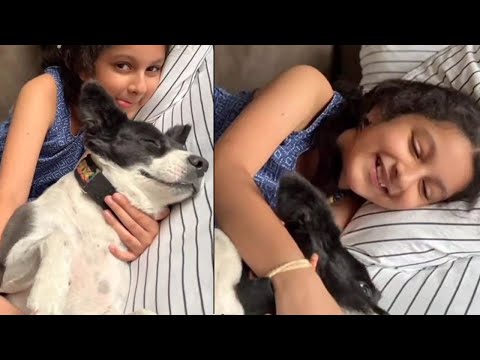 Mahesh Babu Daughter Sitara Playing With Her Pet Dog | Sitara Ghattamaneni Latest Video | WP