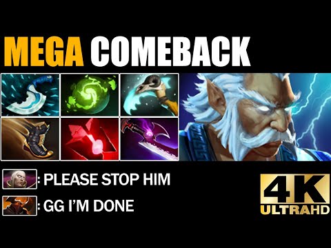 130K Damage Zeus Defend Mega Creeps Epic Comeback Dota 2 Pro Gameplay