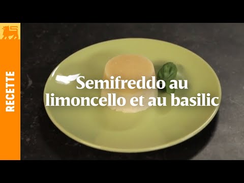 Semifreddo au limoncello et au basilic