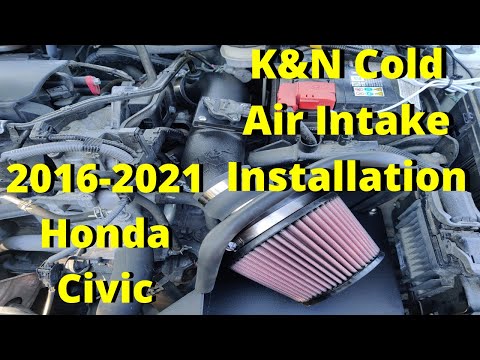 K&N Cold Air Intake Installation on Honda Civic 2016-2020