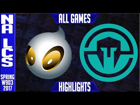 Dignitas vs Immortals Highlights All Games - NA LCS W9D3 Spring 2017 - DIG vs IMT All Games