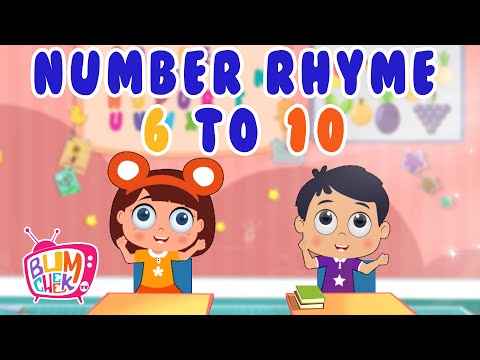 Numbers Rhyme | Numbers Song For Kids | Learn Counting 6-10 |Nursery Rhymes & Kids Songs|Bumcheek TV