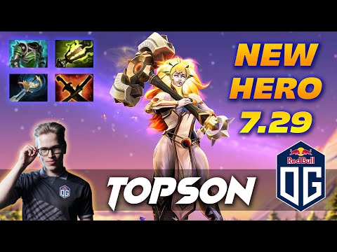 Topson Dawnbreaker - NEW HERO 7.29 - Dota 2 Pro Gameplay [Watch & Learn]