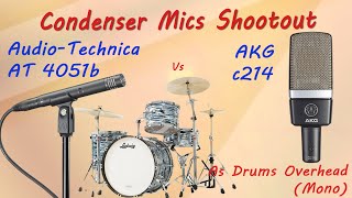 Video thumbnail for Audio-Technica AT4051b vs AKG C 214 - Condenser Mics Shootout on Drums Overhead - Want 2 Check by Want 2 Check