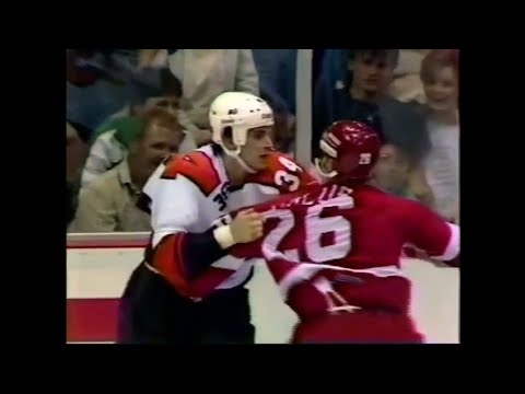 Red Wings - Flyers rough stuff 3/28/87