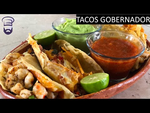 Tacos gobernador de camarón y atún. Deliciosos!!