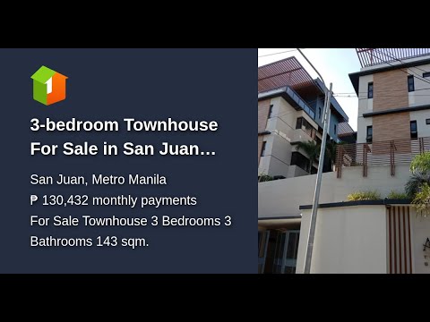 3-bedroom Townhouse For Sale in San Juan Metro Manila Alkhor Townhomes