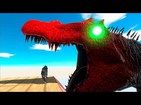 GIANT SPINOSAURUS FEEDING - Animal Revolt Battle Simulator