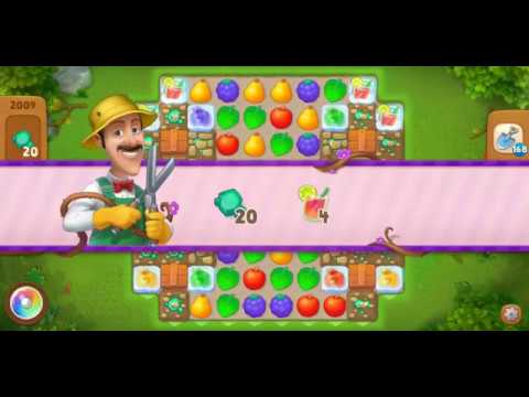Gardenscapes Level 2009 Walkthrough "No Boosters Used"