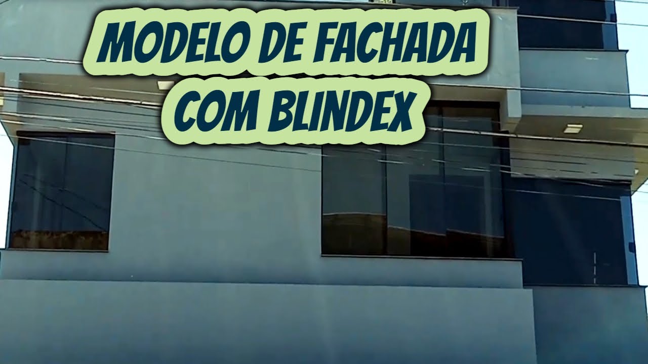 Modelo de linda fachada Residencial com vidros Blindex temperado na sacada e janelas. Fotos imagens