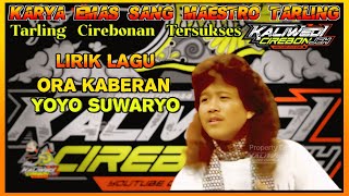 Download lagu Yoyo Suwaryo - Ora Kaberan Tembang Kenangan Tarling Pantura  Terpopuler  Karya Emas Maestro  mp3