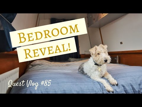 Narrowboat Bedroom Renovation Finished! Final Reveal | Quest Vlog #85
