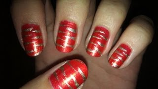 Tiger Stripes Nail Art Tutorial for Beginners