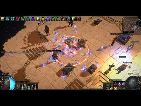path of exile 3.11 guardian aura stacking spark spec