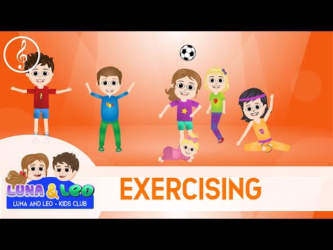 Exercise with kids🏋⚽- Exercise song | Luna i Leo | Leos jumping high⛹⚽