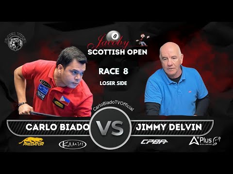 Carlo Biado VS Jimmy Delvin 🔹Race 8🔹 Jacoby Scottish Open🔹Loser side
