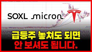 급등주 놓쳐도 되면 안보셔도 됩니다. (마이크론 SOXL 테슬라 엔비디아...