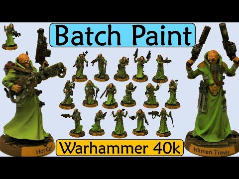 Batch Painting Warhammer 40k Necromunda Delaque