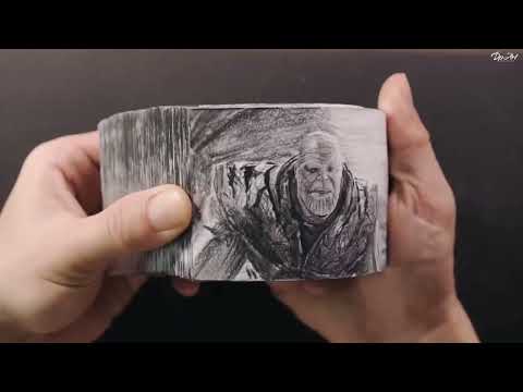 Thanos VS Iron Man - End Game FLIPBOOK - DP ART DRAWING