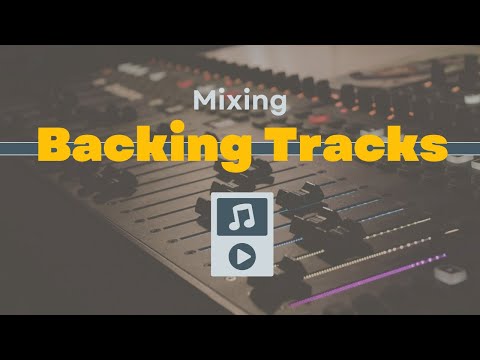 How To Mix Backing Tracks With A Live Band