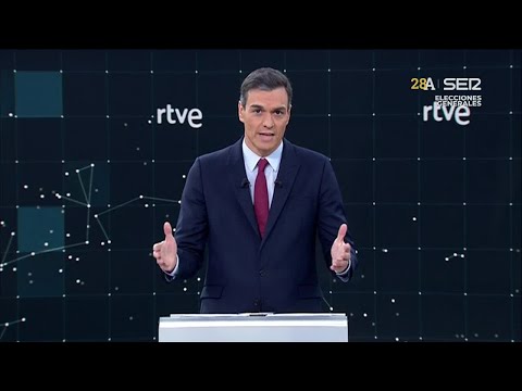El primer minuto de Pedro Sánchez en el debate de TVE [22/04/2019]