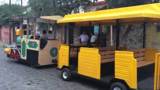 Toma panorámica de tren de gasolina
