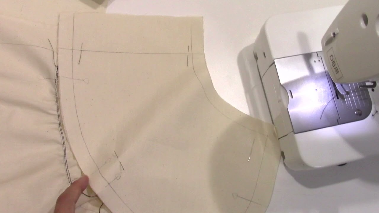 【洋裁の学校】おうちで洋裁７６９　ラウンドヨークブルゾン　シーチング縫製２