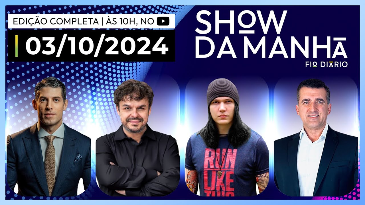 SHOW DA MANHÃ - MARCO ANTÔNIO COSTA, ADRILLES, TRAGICÔMICO E DANIEL BERTORELLI - 03/10/2024