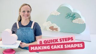 Download the video "Cake Tutorial-  How to Make a Standing Cake Shape Using Cake Guides"