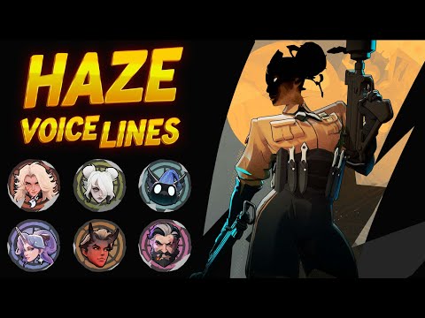 HAZE Voice Lines for Killing Every Hero | Deadlock