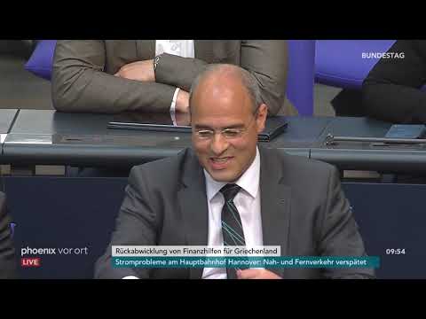 Bundestagsdebatte zur Rückabwicklung von Finanzhilfen für Griechenland am 10.05.19