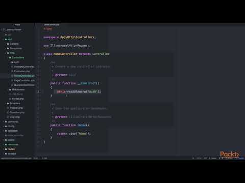 Laravel Foundations Basics to Every App Setup Authentication Part 1 | packtpub com