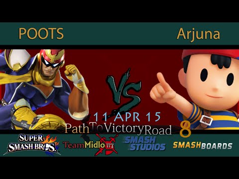 PTVR8 - POOTS (Captain Falcon) Vs. Arjuna (Ness) SSB4 Tournament Smash 4 Wii U