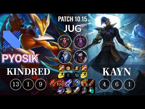 DRX Pyosik Kindred vs Kayn Jungle - KR Patch 10.15